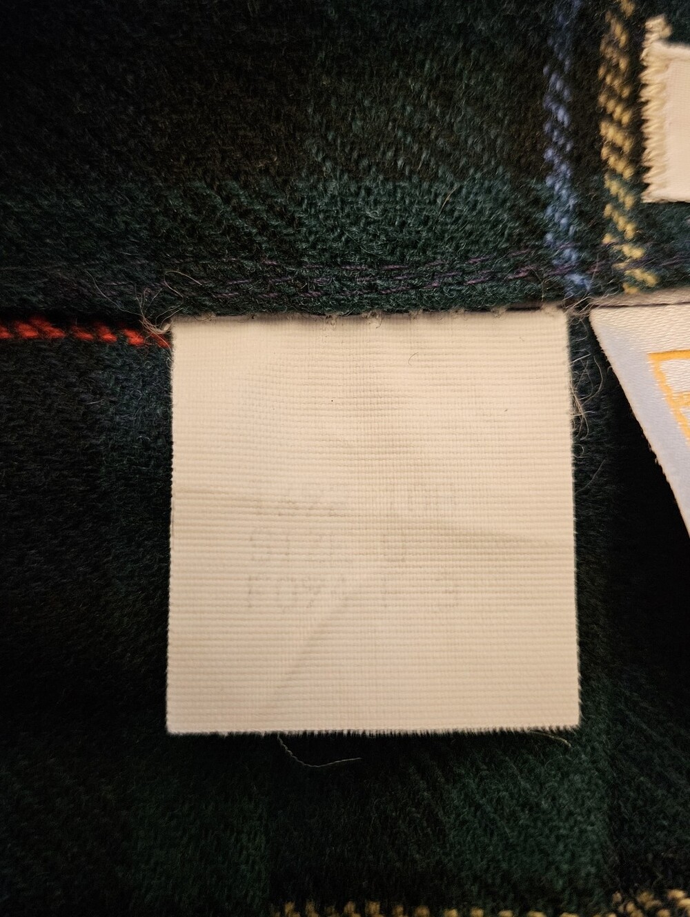 Vintage Pendleton Pleated Midi Skirt Wool Malcolm Tartan Navy Green Plaid 0 - Picture 5 of 5